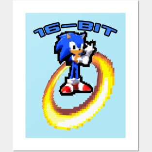 16 Bit Retro - Sonic The Hedgehog Posters and Art